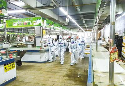 武汉农贸市场升级进行时 早晚彻底消杀，硬件改造达标方准营业